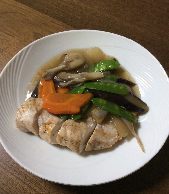 チキンソテーのなんちゃって八宝菜かけ-レシピのメイン写真