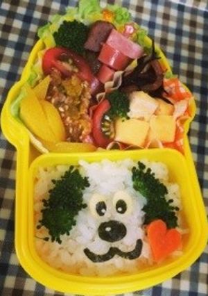 キャラ弁♡ワンワン-レシピのメイン写真