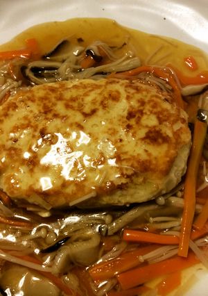 豆腐ハンバーグ　きのこあんかけ-レシピのメイン写真
