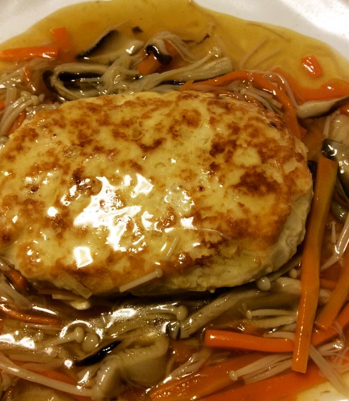 豆腐ハンバーグ　きのこあんかけ-レシピのメイン写真