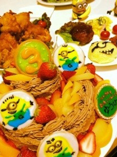 市販材料で♪お誕生日ケーキ☆ミニオン-レシピのメイン写真