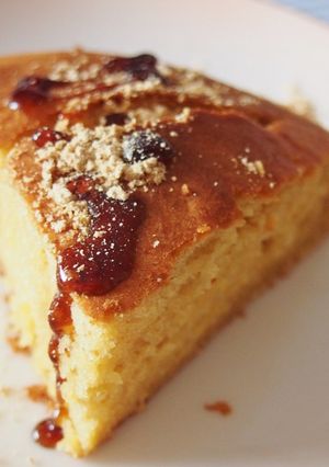 HMで簡単♪豆腐ときな粉のほわほわケーキ-レシピのメイン写真