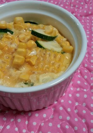 とうもろこしと*ズッキーニのオムレツ-レシピのメイン写真