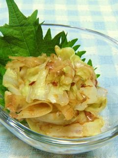 キャベツとおかかのわさび醤油あえ-レシピのメイン写真
