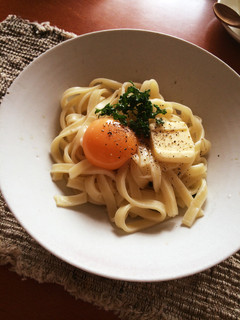 釜玉パスタ-レシピのメイン写真