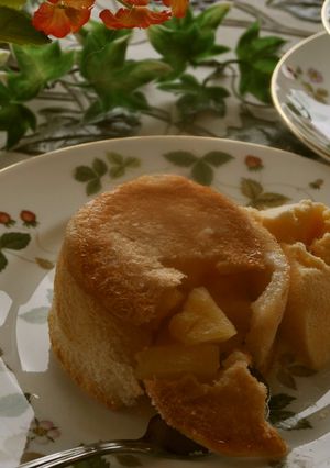 アップルシャーロット❀バニラアイス添え-レシピのメイン写真