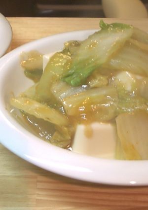 辛みそ∮白菜とお豆腐-レシピのメイン写真