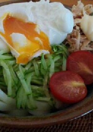 とろーりたまごとツナのサラダうどん-レシピのメイン写真