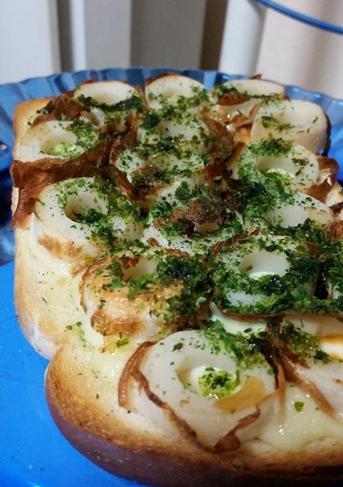 揚げない♡竹輪の磯部揚げ風トースト♪-レシピのメイン写真