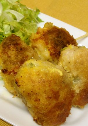 鶏ささみアーモンドチーズロールの串カツ-レシピのメイン写真