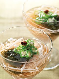 長芋もずく素麺-レシピのメイン写真