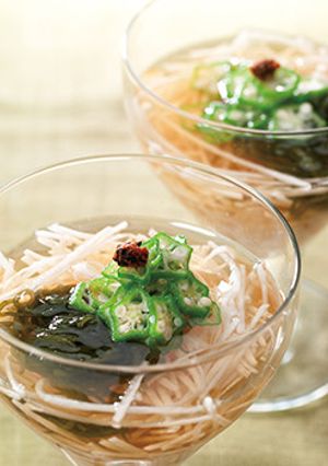 長芋もずく素麺-レシピのメイン写真