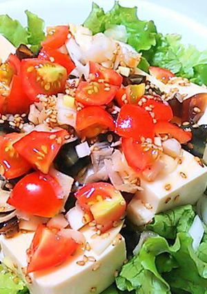 皮蛋豆腐(ピータン豆腐)サラダ-レシピのメイン写真