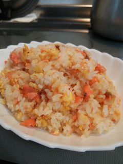 鮭チャーハン-レシピのメイン写真