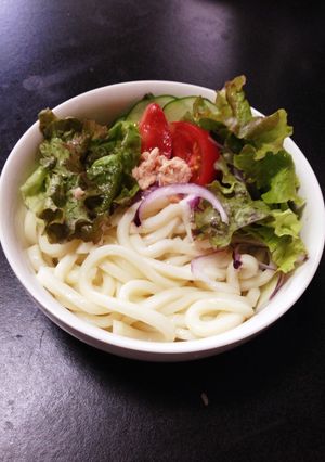 簡単 野菜たっぷりサラダうどん-レシピのメイン写真