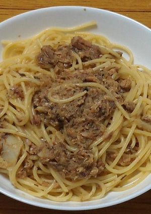 鯖味噌のパスタ オヤジ風。-レシピのメイン写真