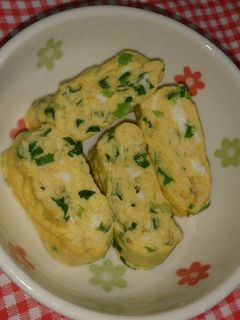 お弁当のおかす~にら卵焼き-レシピのメイン写真