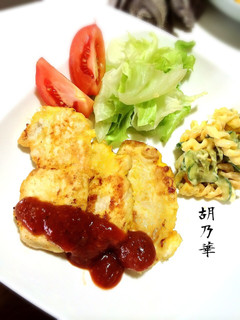 しっとりムネ肉のピカタ♪-レシピのメイン写真