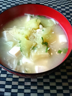 レンジで簡単焼きナス?と豆腐の味噌汁★-レシピのメイン写真