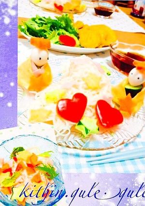 七夕⭐︎そうめん〈天の川で待ち合わせ〉-レシピのメイン写真