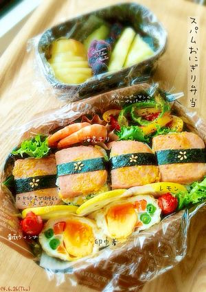 ♣︎スパムピカタおにぎり弁当♣︎-レシピのメイン写真