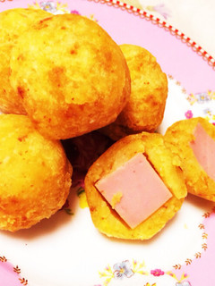 カレーポテトで包むソーセージ揚げ-レシピのメイン写真
