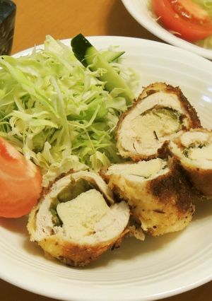 高野豆腐ＤＥかさましササミ揚げ-レシピのメイン写真