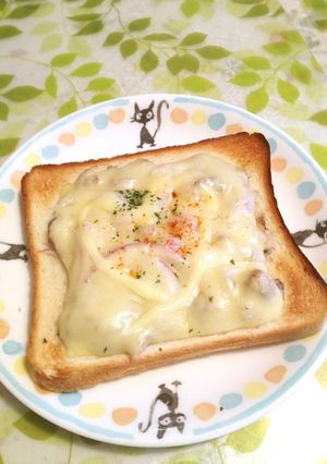 さば缶と玉ねぎのチーズトースト-レシピのメイン写真