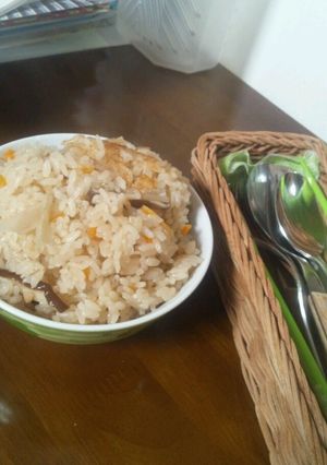 るる40 野菜とキノコの炊き込みご飯♪-レシピのメイン写真