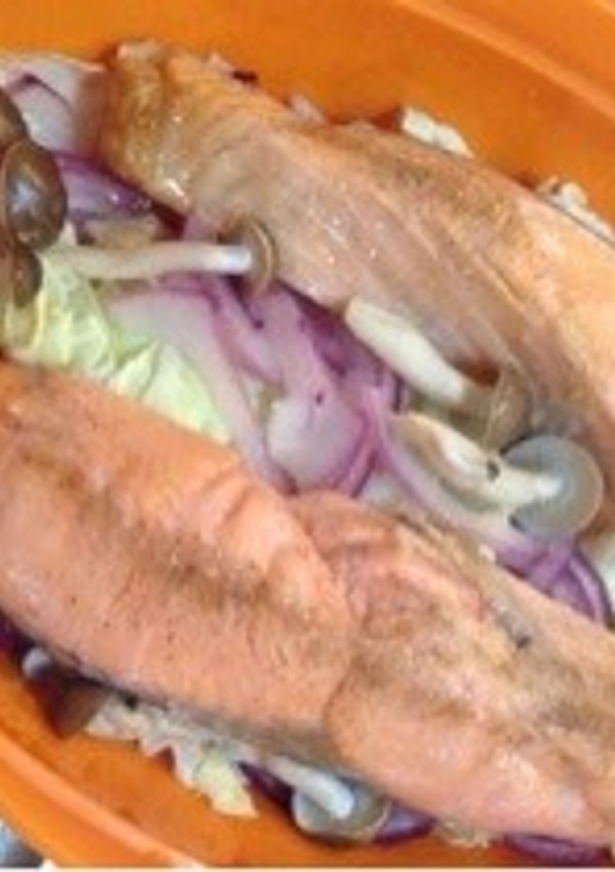 鮭と野菜のレンジ蒸し-レシピのメイン写真