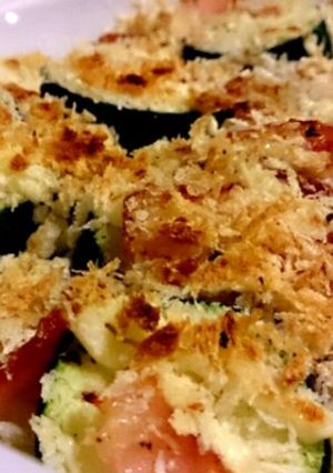 ズッキーニのマヨパン粉焼き♪-レシピのメイン写真