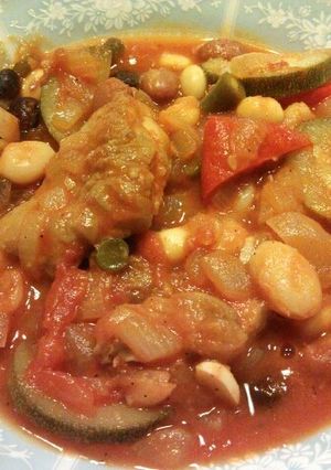 鶏肉と豆の 野菜たっぷりトマト煮込み-レシピのメイン写真