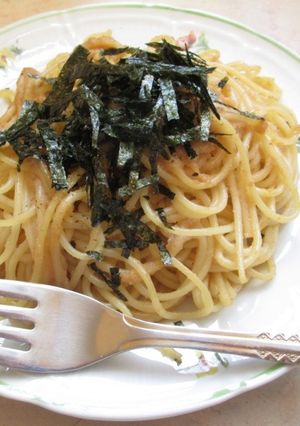 昆布だしが決め手！たらこパスタ-レシピのメイン写真
