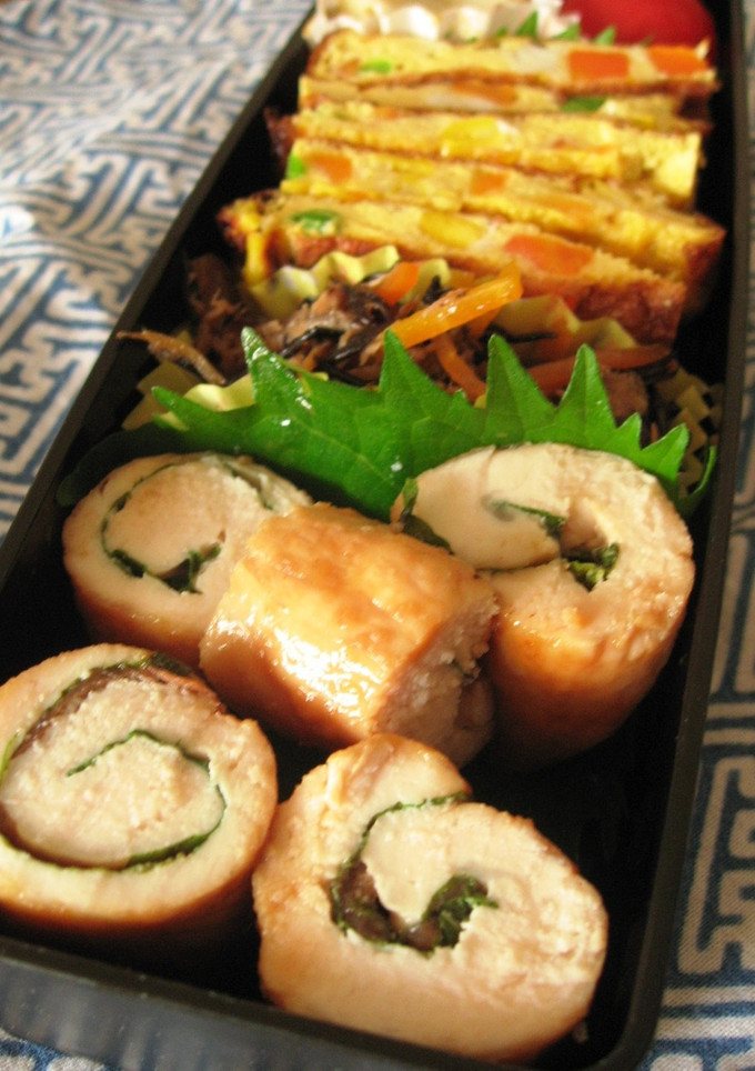お弁当★ささみのしそ梅巻き-レシピのメイン写真
