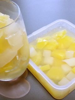 簡単!美味しくダイエット♪フルーツ寒天!-レシピのメイン写真