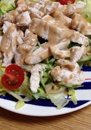 和風ゴマだれバンバンジー＆離乳食-レシピのメイン写真