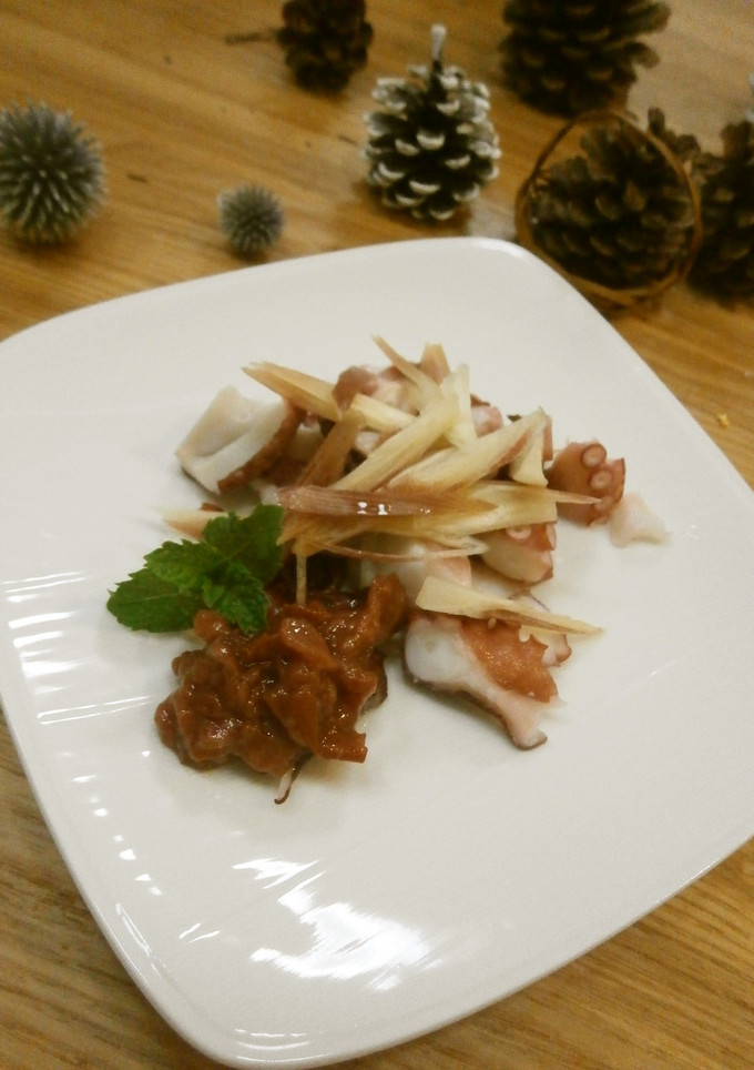 夏に✿タコと茗荷の梅肉和え-レシピのメイン写真