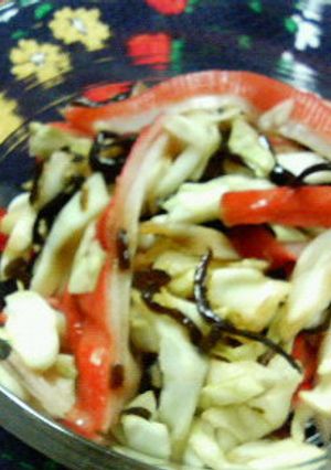 本当に材料はたったの３つ☆キャベかま昆布-レシピのメイン写真