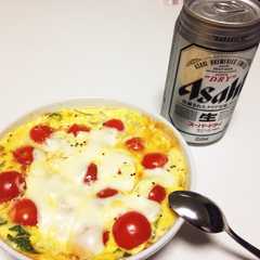 レンジで簡単★トマトのチーズオムレツ-レシピのメイン写真