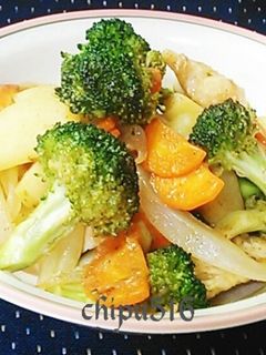 超簡単子供が喜ぶ鳥胸肉と野菜のカレー炒め-レシピのメイン写真