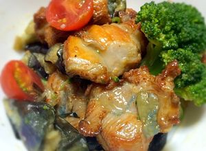 鶏もも肉とナスとトマトのさっぱり炒め-レシピのメイン写真