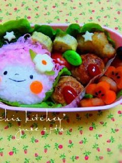 幼稚園 お弁当 キャラ弁♡おんなのこ-レシピのメイン写真