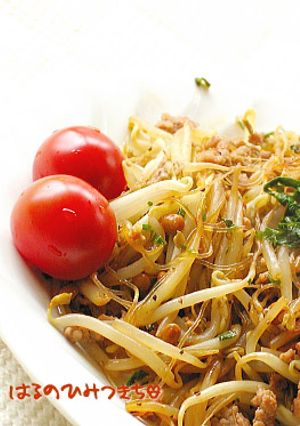 納豆ともやしの大葉にんにく醤油炒め-レシピのメイン写真
