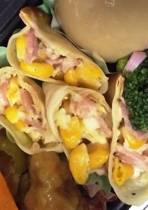 お弁当におつまみに！簡単コーンマヨ餃子-レシピのメイン写真