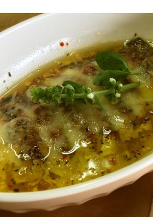 鯖スパイシーマリネとチーズのアヒージョ-レシピのメイン写真