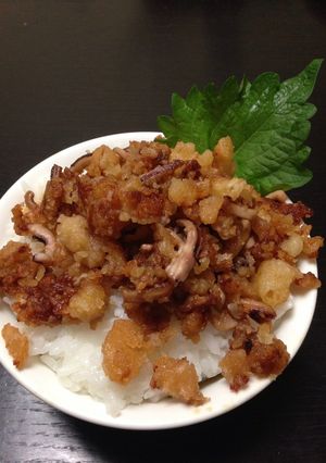 いかの塩辛のかき揚げ丼-レシピのメイン写真