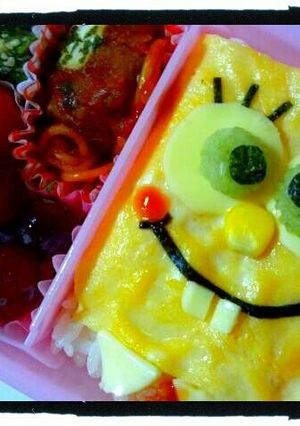 キャラ弁♥スポンジボブの作り方-レシピのメイン写真