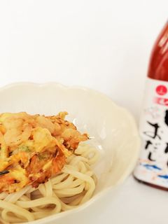 かき揚げ 冷やしうどん-レシピのメイン写真