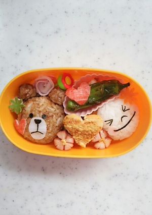 ラインキャラ弁当-レシピのメイン写真