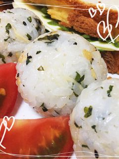 夏バテ解消!薬味おにぎり♪-レシピのメイン写真